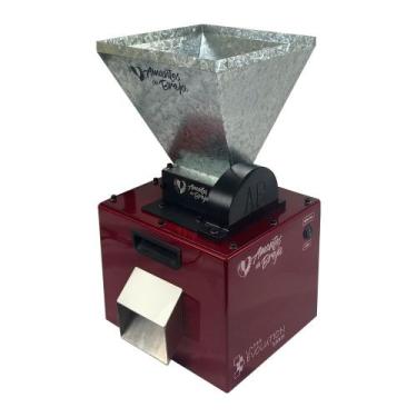 Imagem de Moedor Moinho de Malte Motorizado 3 Rolos em Aço com Funil e Regulagem