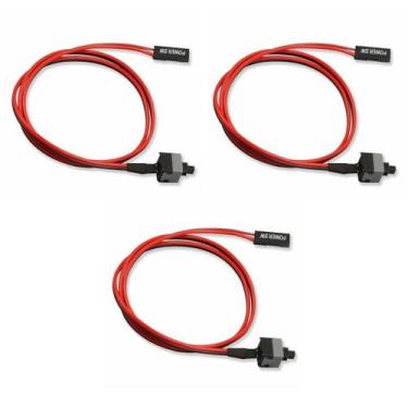 Imagem de Kit 3X Botão Power Sw Reset On Off Interruptor Mineração Rig - Chroma 
