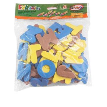 Imagem de Brinquedo Pedagógico Eva Abc + Vogais G 5Mm 5Cm 93 Peças - Planeta Cri