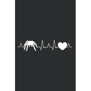 Imagem de Tarantel Notizbuch: Tarantel Herzschlag Spinne Vogelspinne Terrarium / 6x9 Zoll / 120 gepunktete Seiten Seiten
