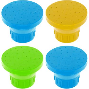 Imagem de Garrafa de água portátil para chá de cachorro - Pacote com 4 - Garrafa de água portátil para chuveiro de cachorro - Aspersor de garrafa de cabeça para animais de estimação