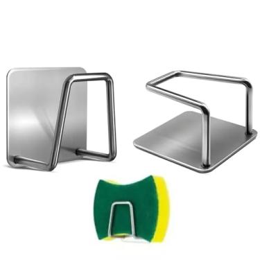 Imagem de Suporte Porta Esponja Bucha Pia Gancho Organizador Cozinha de Inox (1)