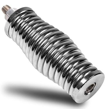 Imagem de True MODS Chrome Heavy Duty Aço Inoxidável CB Antena de Rádio Base de Montagem de Mola [3/20.3 cm 24 Thread] para Offroad UTV ATV SxS Side-by-Side 4 Wheeler Polaris RZR Razor Can-Am Maverick X3 Semi