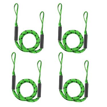 Imagem de Linhas de doca elástica para barco, corda de amarração para ancoragem com laço, cordas de barco para ancoragem, acessórios de barco, doca rápida e fácil para PWC, caiaque, jet ski, Seadoo, WaveRunner,