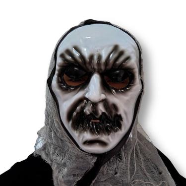 Imagem de Máscara Halloween Assombrada Freira Com Capuz