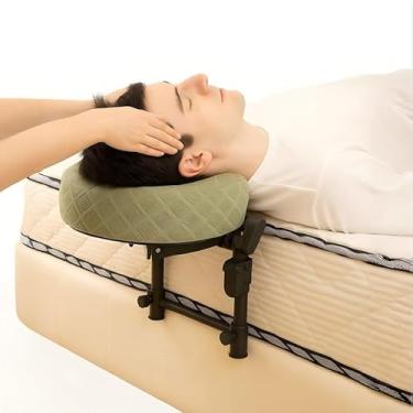 Imagem de Encosto de cabeça de massagem para cama, suporte facial de massagem ajustável em casa, kit de mesa de massagem portátil para colchão de dormir, travesseiro virado para baixo após cirurgia ocular