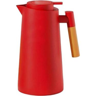 Imagem de Garrafa Térmica De Mesa Nórdica Vermelho Café Chimarrão 1l - Gici Casa