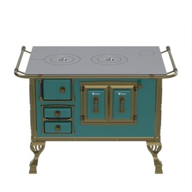 Imagem de FOGAO A LENHA N 2 COLONIAL TURQUESA SEM TAMPA SD