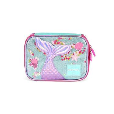 Imagem de Estojo Box 100 Pens Luxcel Up4You Sereia Fundo do Mar Roxo