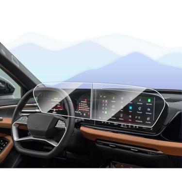Imagem de UFGDSHA 2 peças 2025 Au di A5 Protetor de tela 2025 Au di Q6 Acessórios 2025 A5 / Q6 e-tron / SQ6 e-tron Dashboard 11,9 polegadas + Nav. Protetor de tela de vidro temperado de 14,5 polegadas 2025 Q6