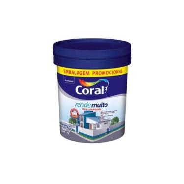 Imagem de Tinta Acrílica Fosca Standard Rende Muito Branco 20 Litros - Coral