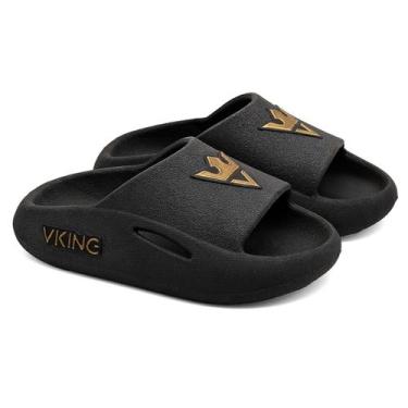 Imagem de Sandália Nuvem  Menino Menina Vking  PTO/DOURADO do 21 ao 28, Preto, D