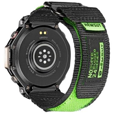 Imagem de torbollo Pulseiras de relógio compatíveis com Amazfit T-Rex 3 Pro, argola esportiva macia e alça larga ajustável T-Rex 3 pro