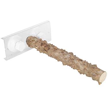 Imagem de Yctze Papagaios Ao Ar Livre Portátil Poleiro de Madeira-haste de pé do Chuveiro do Pássaro Animal de Estimação de 30cm Com Ventosas, Ideal para o Jogo Interativo e o Banho