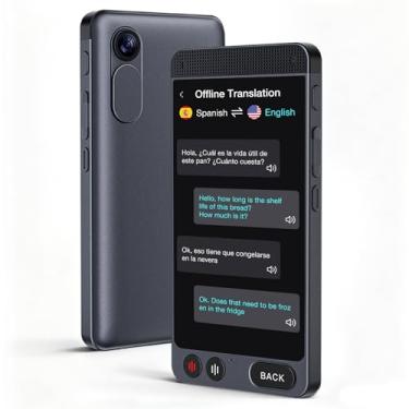 Imagem de luluckck Dispositivo Tradutor De Idiomas Offline, Sem Necessidade Wi-Fi, Instantâneo, 142 Idiomas, Tradução Voz E Foto Bidirecional Em Tempo Real Com Ia Para Negócios, Aprendizagem Viagens