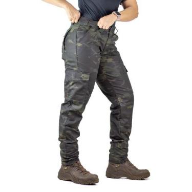 Imagem de Calça Cargo Tática Feminina - Safo, Multicam black, 38