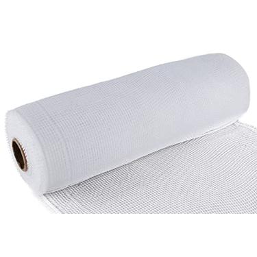 Imagem de AVANAVA Fita de serapilheira de malha decorativa de 25 cm x 9,1 metros - branca