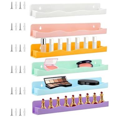 Imagem de Suporte de esmalte de unhas – Rack de armazenamento de parede de acrílico | organizador de esmalte de parede | para casa, quartos, berçário, dormitório, apartamento, salões de cabeleireiro, lojas de