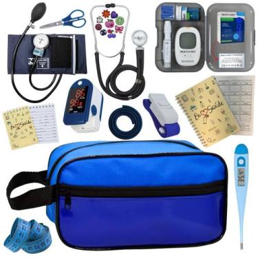 Imagem de Kit De Enfermagem Completo Medidor Glicose Aparelho Pressao - PREMIUM,