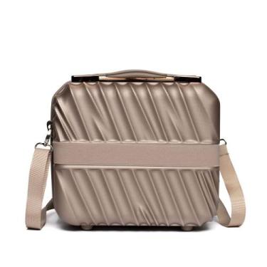 Imagem de Frasqueira Viagem Yins Rígida ABS Pequena Dourado, Único, Dourado