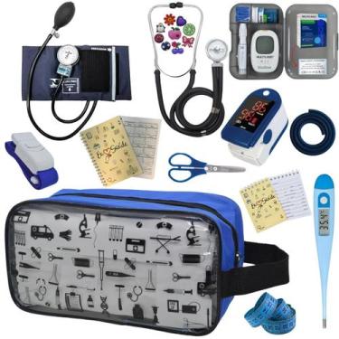 Imagem de Kit De Enfermagem Completo Medidor Glicose Aparelho Pressao - PREMIUM,