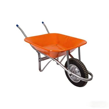 Imagem de Carrinho de Mão Reforçado Desmontável Aço Galvanizado 60 Litros - Resistente para Transporte de Carga, Ideal para Casa, Negócios ou Construção