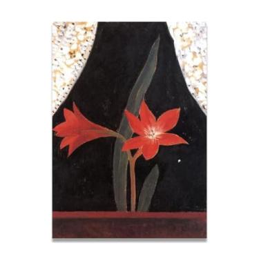 Imagem de LKXGRRSFG Arte de parede em tela de janela de cabine Charles Demuth - reprodução de pintura a óleo abstração geométrica, design de interiores colorido ousado 23 x 84 cm sem moldura