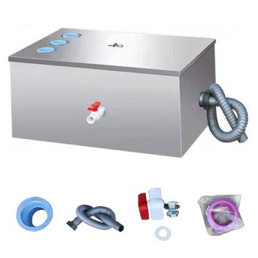 Imagem de Armadilha De Gordura, Armadilha De Gordura Sob A Pia Para Restaurante Sob A Pia, Café, Cozinha Comercial Doméstica, Máquina De Lavar Louça, 30 * 30 * 60cm/12 * 12 * 24in