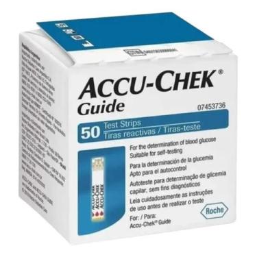 Imagem de Tiras Medidor Glicemia Accu Check Guide 50 Unidades Promoção - Congrat