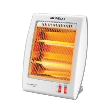 Imagem de Aquecedor de Ar Quartzo A-15 Comfort Air Ii Elétrico 900W com Desligamento Automático para Ambiente Branco Mondial 220V