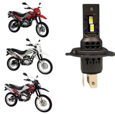 Imagem de Lâmpada de Led H4 Pk20 Farol Alto e Baixo Moto Shineray Super Branca E