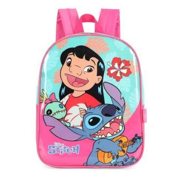 Imagem de Mochila Costas Pequena Creche Petit Stitch Baby Aloha, Pink
