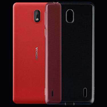 Imagem de Capa para celular 0,75 mm ultrafina transparente TPU capa protetora macia para Nokia 1 Plus bolsas