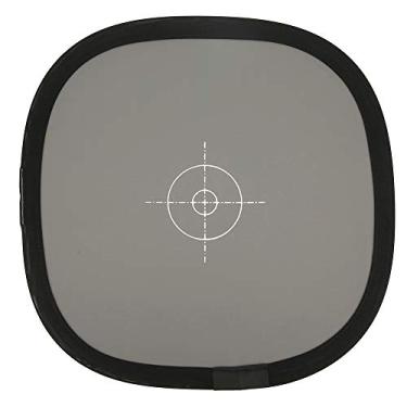 Imagem de M ugast Placa de foco, 30 cm PU portátil 18% padrão cinza branco, placa refletora de cartão de foco duplo face branco neutro, para câmeras TTL SLR/Digital/Eixo lateral