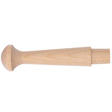 Imagem de Suporte de madeira de lei ou pinos de madeira para pendurar | Pacote com 10 | Ganchos de parede de madeira, chapéu ou gancho de toalha, ferragens para pendurar coisas | UA-33-BWSP