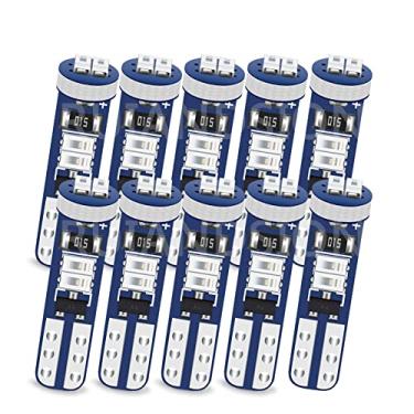 Imagem de Ruiandsion Lâmpada LED T5 12 V verde para painel de painel, base de cunha para ar condicionado, lâmpada LED para indicador de instrumento interior de carro, 10 peças