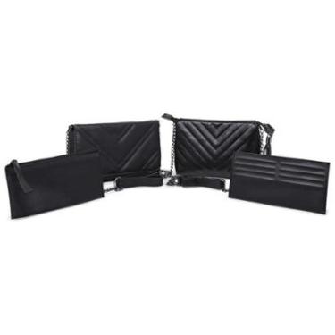 Imagem de Bolsas Feminina Transversal Carteira Nécessaire Kit 4 Peças CM SHOES-Feminino