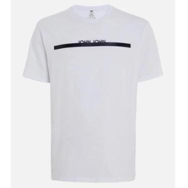 Imagem de Camiseta John John John Line Masculina - Branco - P-Masculino
