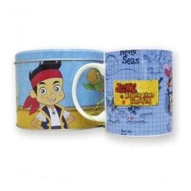 Imagem de Caneca De Porcelana Na Lata Jake E Os Piratas 350 Ml Disney