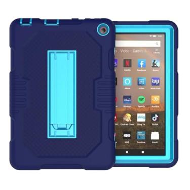 Imagem de Capa protetora para tablet Amazon Fire HD 8 HD8 Plus 2020 10ª geração com cores de sucesso Funda para Kindle Fire HD 8 2020 capas de 8 polegadas (azul marinho, para Fire HD8 Plus 2020)