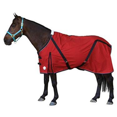 Imagem de T TEKE Lençol de lona de cavalo de luxo para conforto e limpeza no estábulo ou como um forro de cobertor. (intervalo de 129 a 221 cm, incluindo mini cavalo)