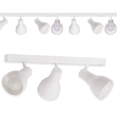 Imagem de Trilho Eletrificado 2m94cm 21 Spots E27 LED Comum c/ Conector/Emenda -