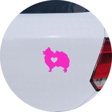 Imagem de Adesivo de Carro Lulu Da Pomerânia - Cor Rosa - Melhor Adesivo, Rosa