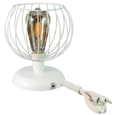 Imagem de Abajur Aramado Tangerine Branco Sala Quarto cozinha banheir - CM GLASS