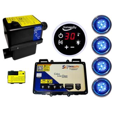 Imagem de Aquecedor Hidro Cromoterapia Sanspray 5000w/220v 4 Funcoes, 4 Spot