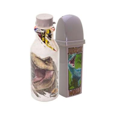 Imagem de Kit Volta as Aulas Escolar Garrafa de Água Infantil 500 ML e Porta Esc