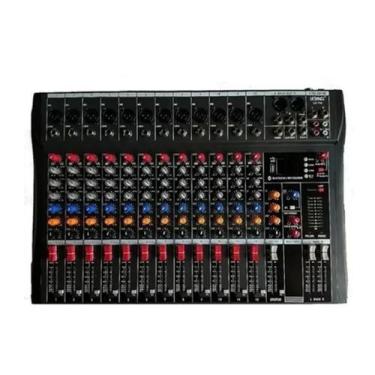 Imagem de Mesa De Som 12 Canais Bluetooth Usb Mixer Mp3 Visor Le-712 - LELONG
