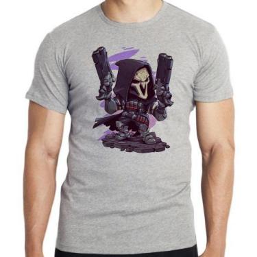 Imagem de Camiseta Reaper Overwatch  Blusa criança infantil juvenil adulto camis