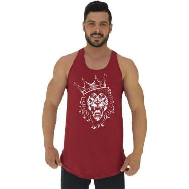 Imagem de Regata Longline Estampada Masculina MXD Conceito Leão Rei, Masculino, 