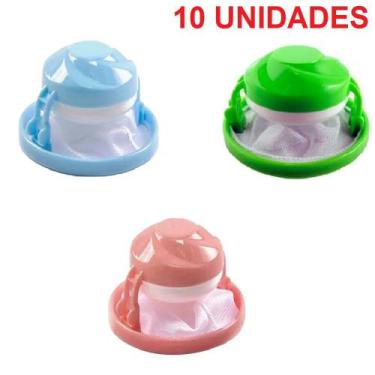 Imagem de 10 Filtro Coletor Pelos Fiapos Máquina De Lavar Roupas - Ami